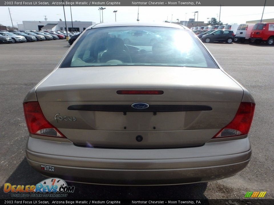 2003 Ford Focus LX Sedan Arizona Beige Metallic / Medium Graphite Photo #3