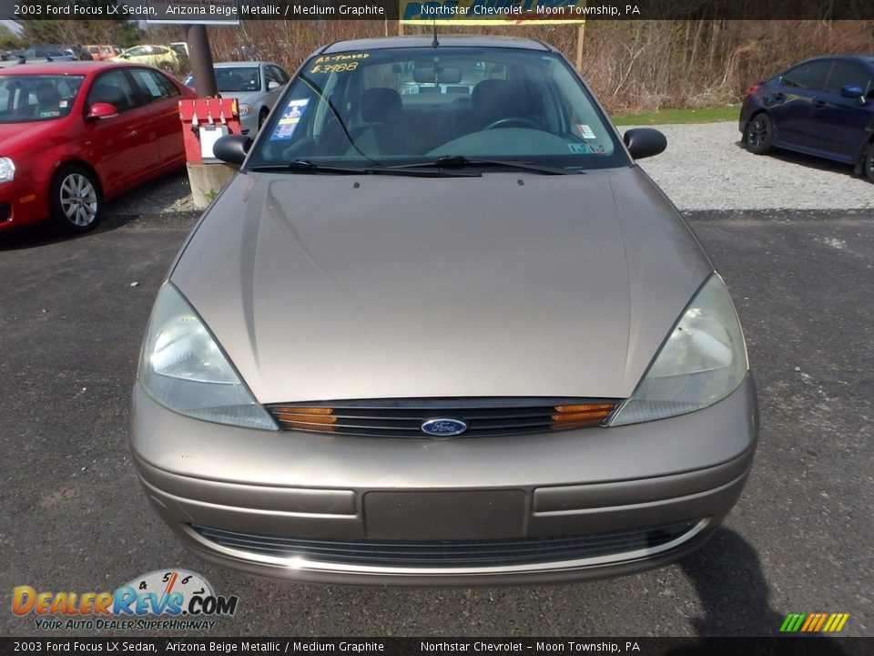 2003 Ford Focus LX Sedan Arizona Beige Metallic / Medium Graphite Photo #6