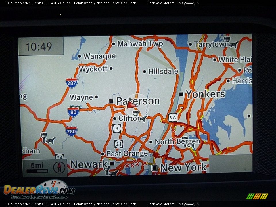 2015 Mercedes-Benz C 63 AMG Coupe Polar White / designo Porcelain/Black Photo #25