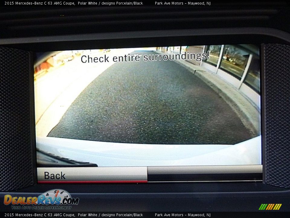 2015 Mercedes-Benz C 63 AMG Coupe Polar White / designo Porcelain/Black Photo #26