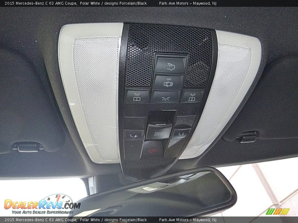 2015 Mercedes-Benz C 63 AMG Coupe Polar White / designo Porcelain/Black Photo #29