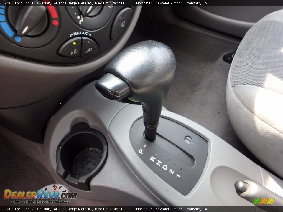 2003 Ford Focus LX Sedan Arizona Beige Metallic / Medium Graphite Photo #12