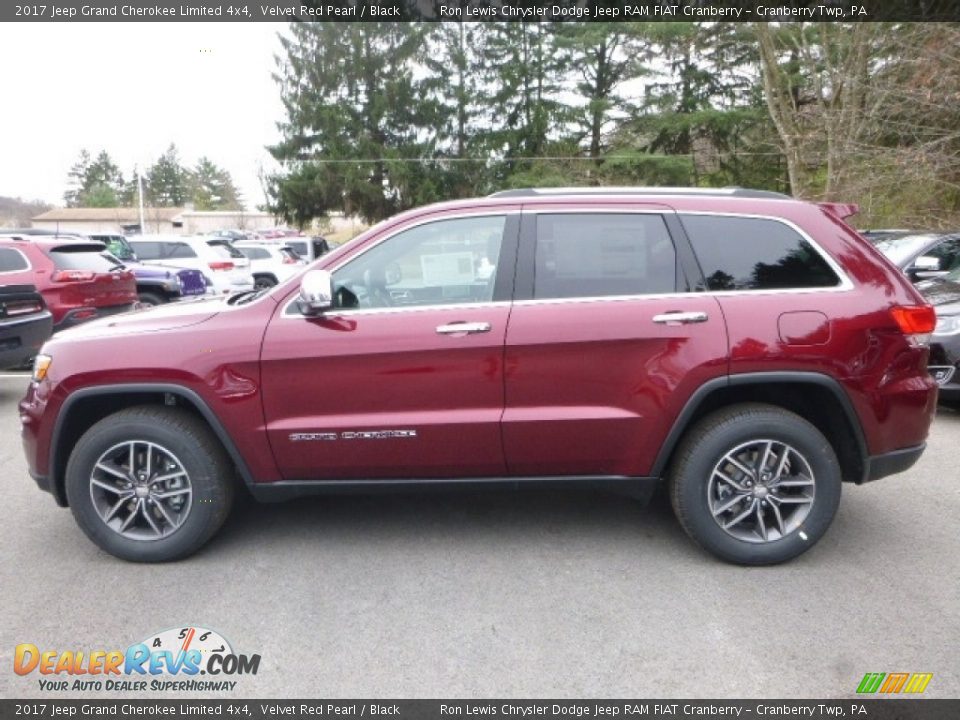 2017 Jeep Grand Cherokee Limited 4x4 Velvet Red Pearl / Black Photo #3