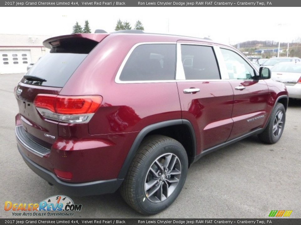 2017 Jeep Grand Cherokee Limited 4x4 Velvet Red Pearl / Black Photo #6