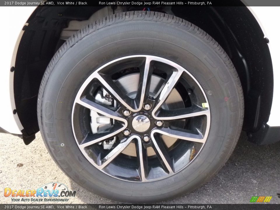 2017 Dodge Journey SE AWD Vice White / Black Photo #10