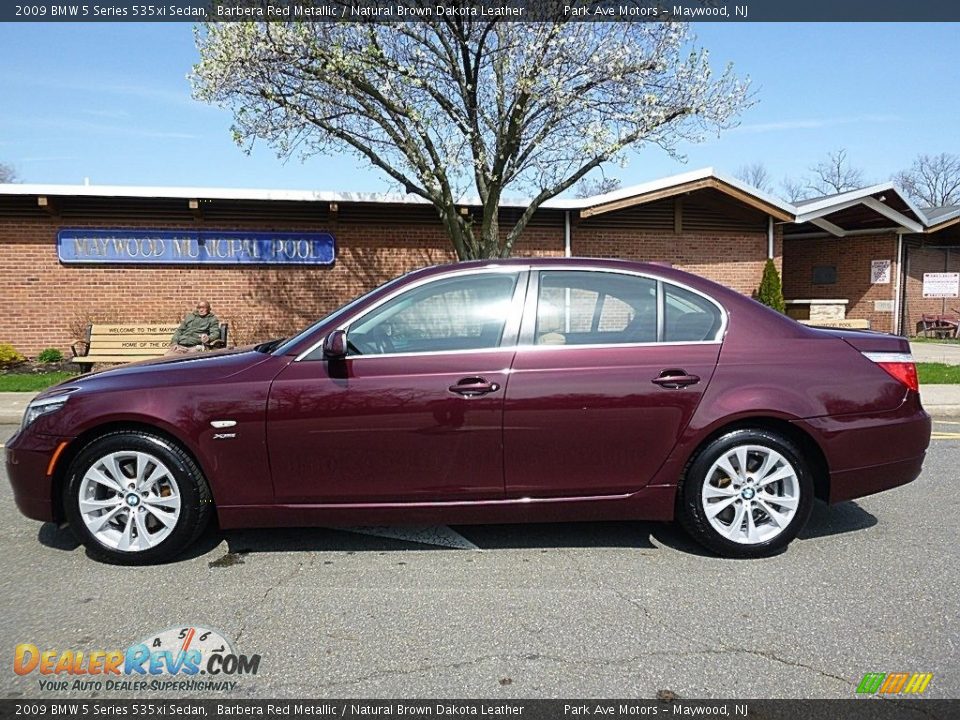 2009 BMW 5 Series 535xi Sedan Barbera Red Metallic / Natural Brown Dakota Leather Photo #2
