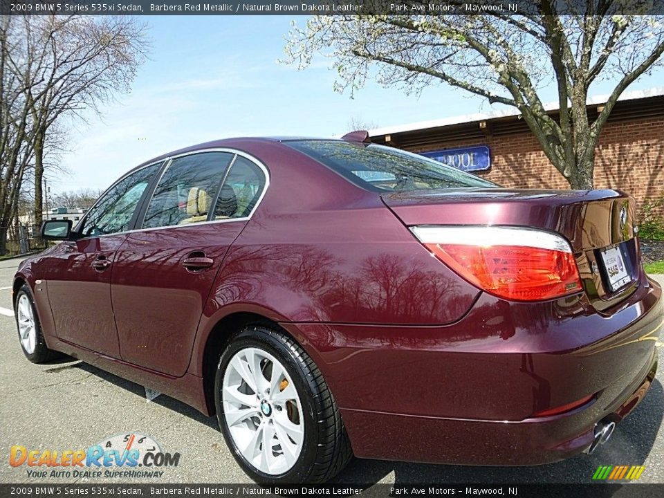 2009 BMW 5 Series 535xi Sedan Barbera Red Metallic / Natural Brown Dakota Leather Photo #3