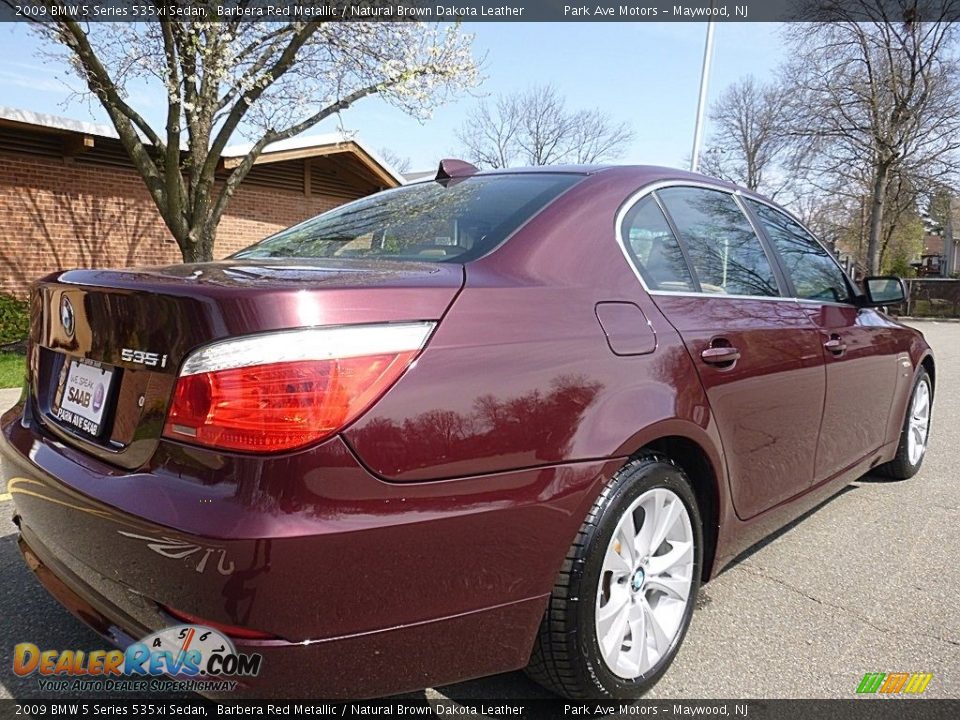 2009 BMW 5 Series 535xi Sedan Barbera Red Metallic / Natural Brown Dakota Leather Photo #5