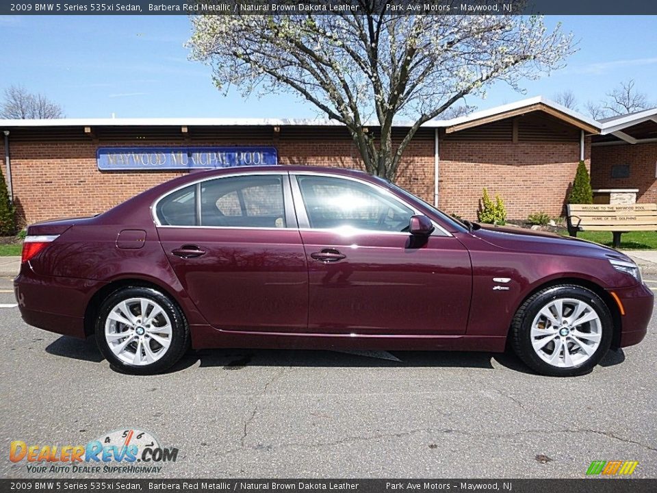 2009 BMW 5 Series 535xi Sedan Barbera Red Metallic / Natural Brown Dakota Leather Photo #6