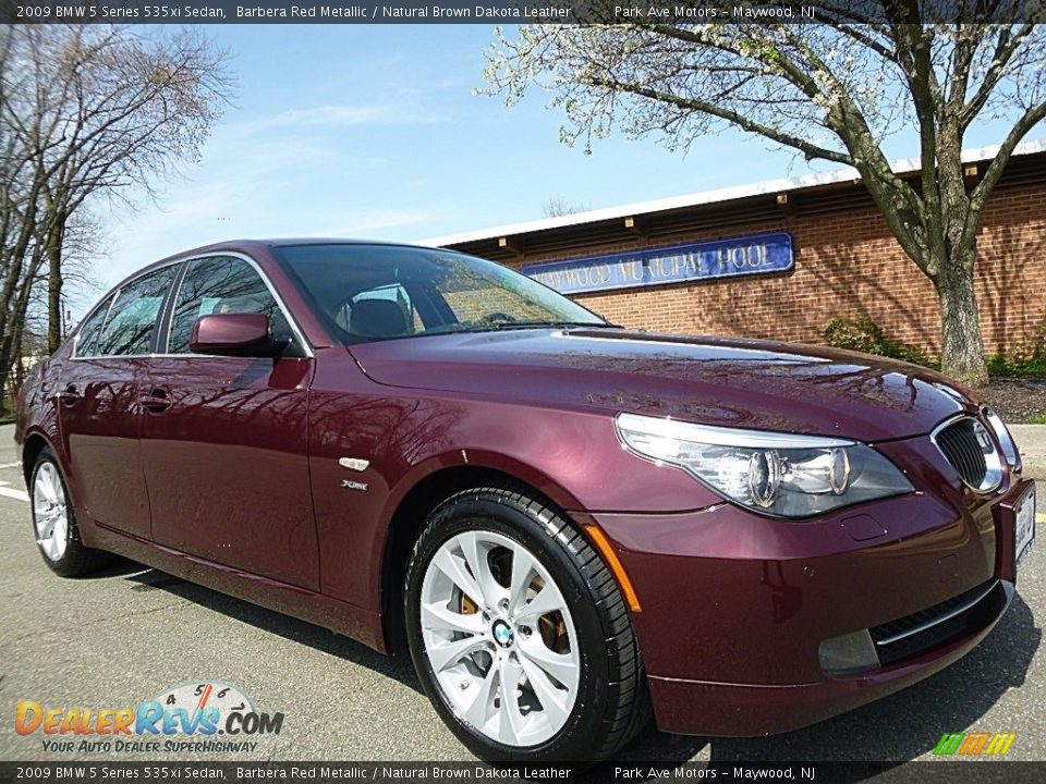 2009 BMW 5 Series 535xi Sedan Barbera Red Metallic / Natural Brown Dakota Leather Photo #7