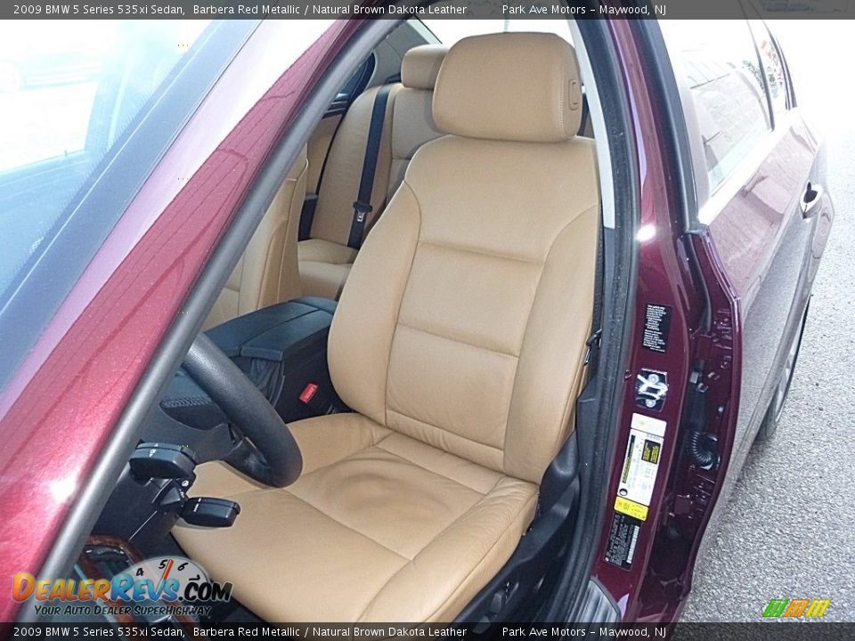 2009 BMW 5 Series 535xi Sedan Barbera Red Metallic / Natural Brown Dakota Leather Photo #11