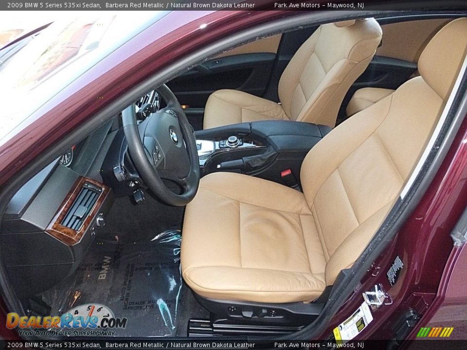 2009 BMW 5 Series 535xi Sedan Barbera Red Metallic / Natural Brown Dakota Leather Photo #12
