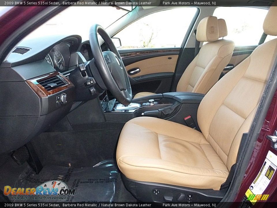 2009 BMW 5 Series 535xi Sedan Barbera Red Metallic / Natural Brown Dakota Leather Photo #13