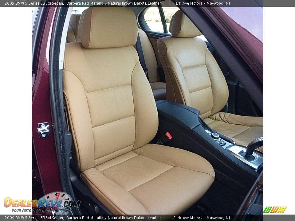 2009 BMW 5 Series 535xi Sedan Barbera Red Metallic / Natural Brown Dakota Leather Photo #19