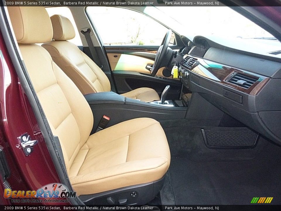 2009 BMW 5 Series 535xi Sedan Barbera Red Metallic / Natural Brown Dakota Leather Photo #21