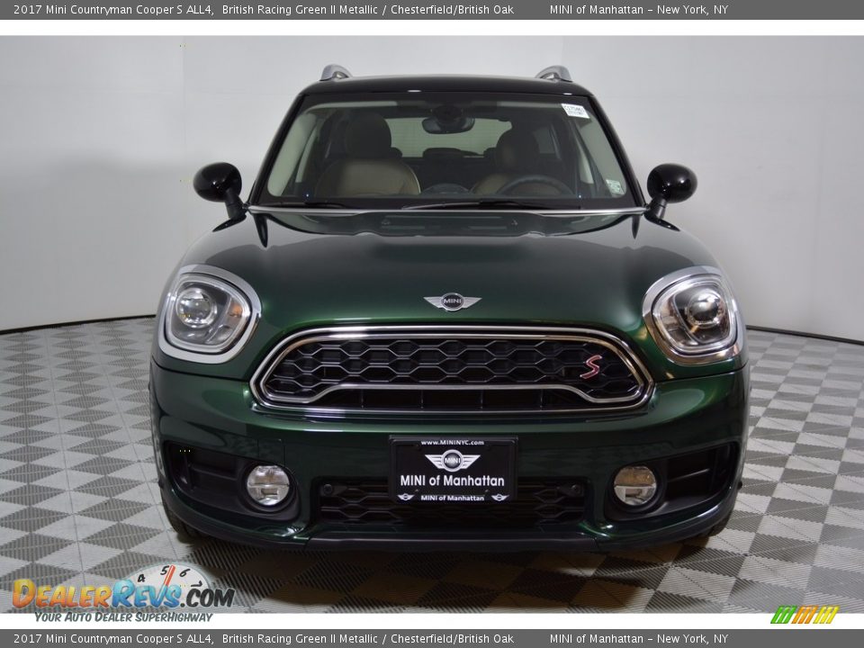 2017 Mini Countryman Cooper S ALL4 British Racing Green II Metallic / Chesterfield/British Oak Photo #2
