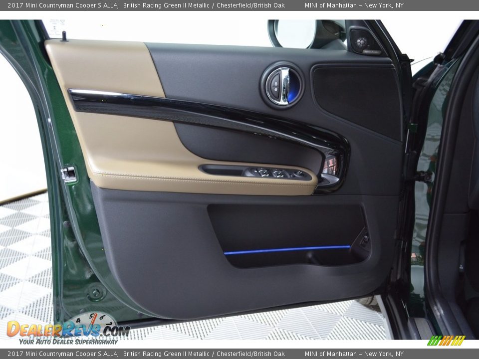 2017 Mini Countryman Cooper S ALL4 British Racing Green II Metallic / Chesterfield/British Oak Photo #6
