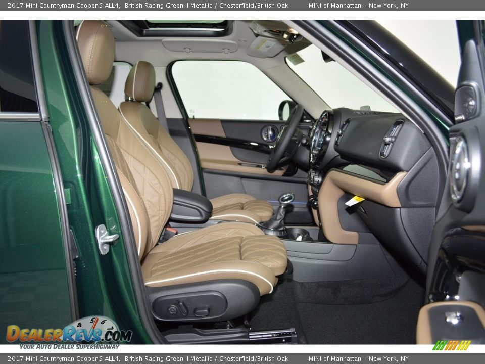 2017 Mini Countryman Cooper S ALL4 British Racing Green II Metallic / Chesterfield/British Oak Photo #13