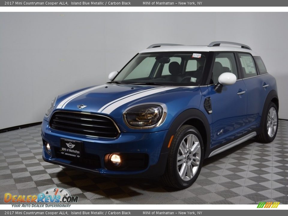 2017 Mini Countryman Cooper ALL4 Island Blue Metallic / Carbon Black Photo #1