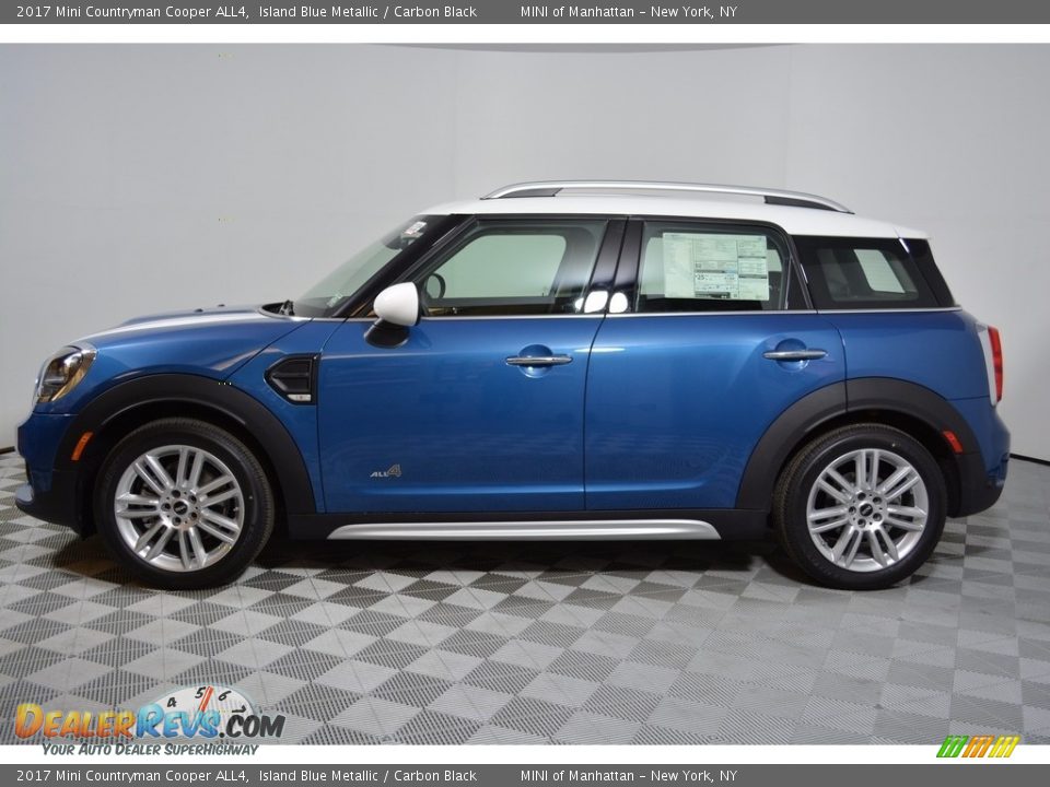 2017 Mini Countryman Cooper ALL4 Island Blue Metallic / Carbon Black Photo #3