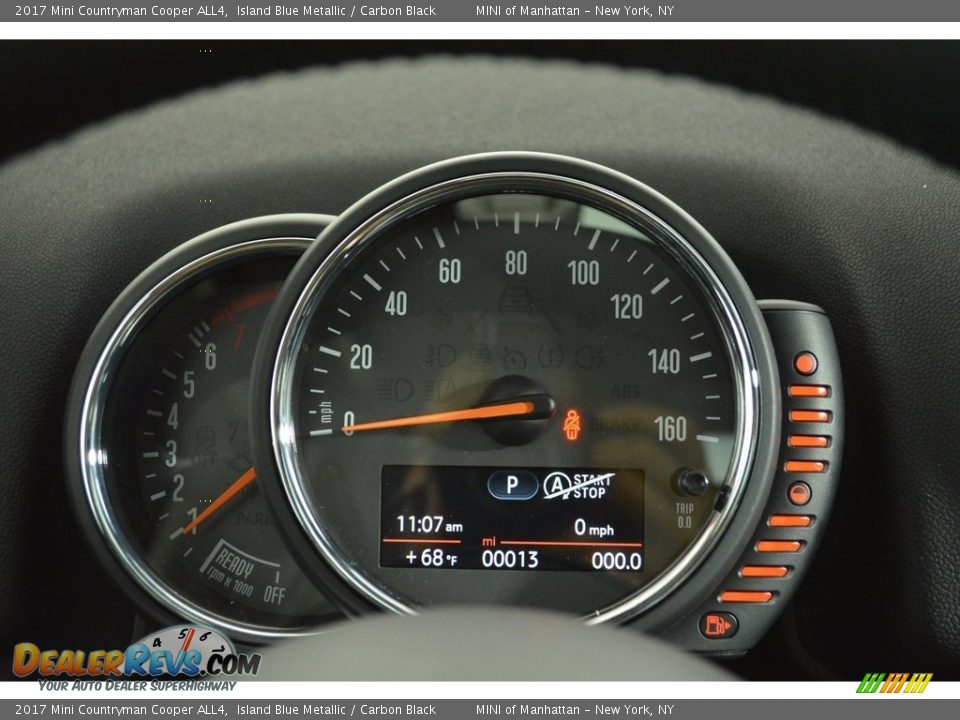 2017 Mini Countryman Cooper ALL4 Island Blue Metallic / Carbon Black Photo #17