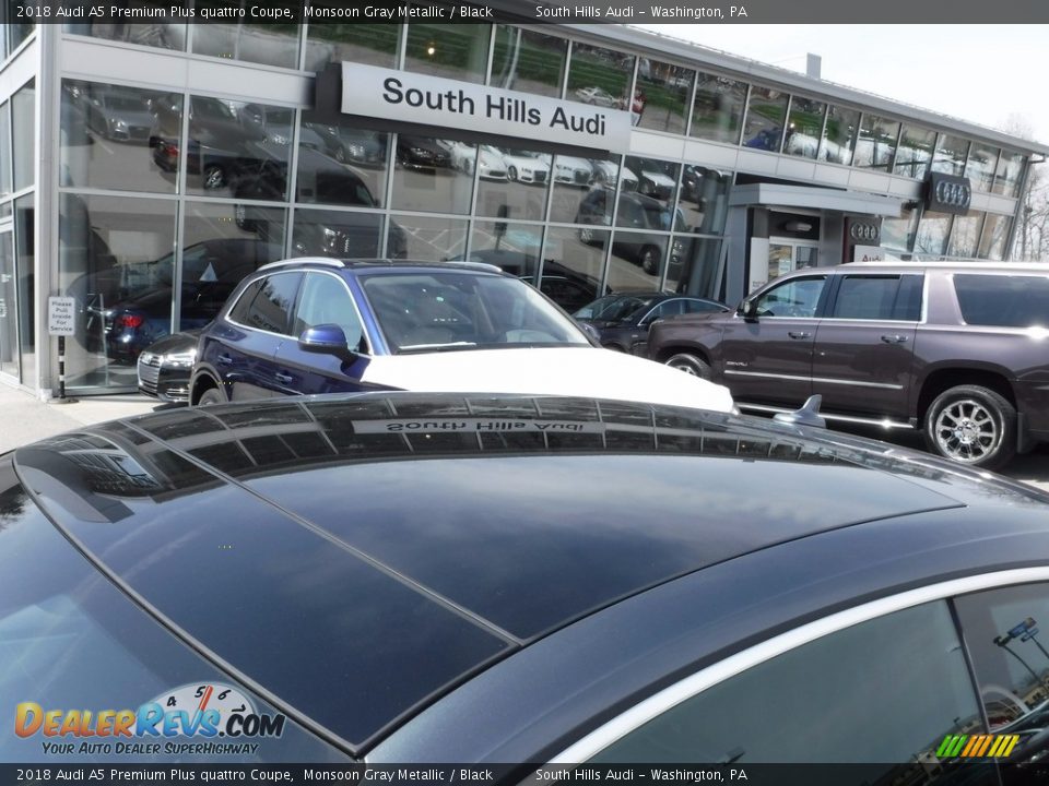2018 Audi A5 Premium Plus quattro Coupe Monsoon Gray Metallic / Black Photo #5