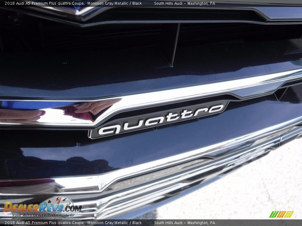2018 Audi A5 Premium Plus quattro Coupe Monsoon Gray Metallic / Black Photo #7