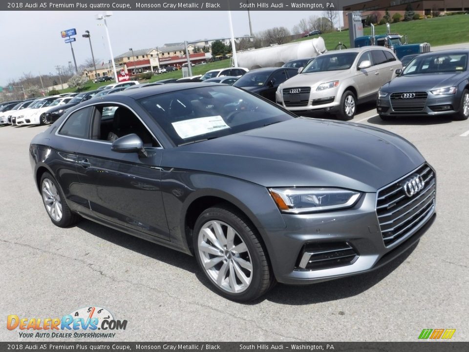 Front 3/4 View of 2018 Audi A5 Premium Plus quattro Coupe Photo #8