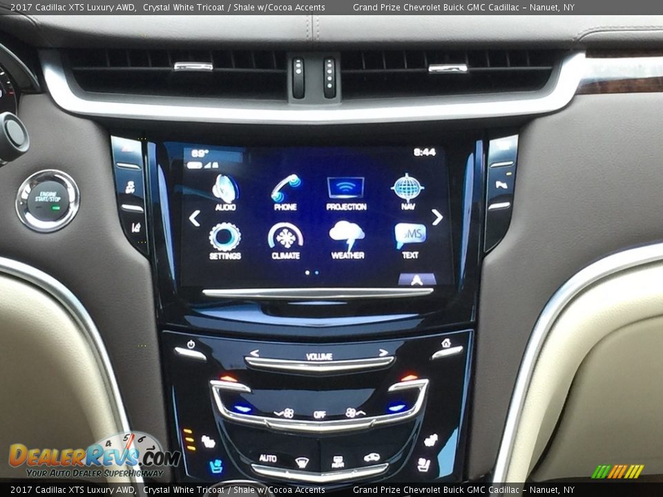 2017 Cadillac XTS Luxury AWD Crystal White Tricoat / Shale w/Cocoa Accents Photo #10