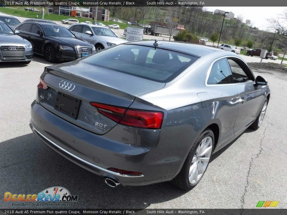 2018 Audi A5 Premium Plus quattro Coupe Monsoon Gray Metallic / Black Photo #12