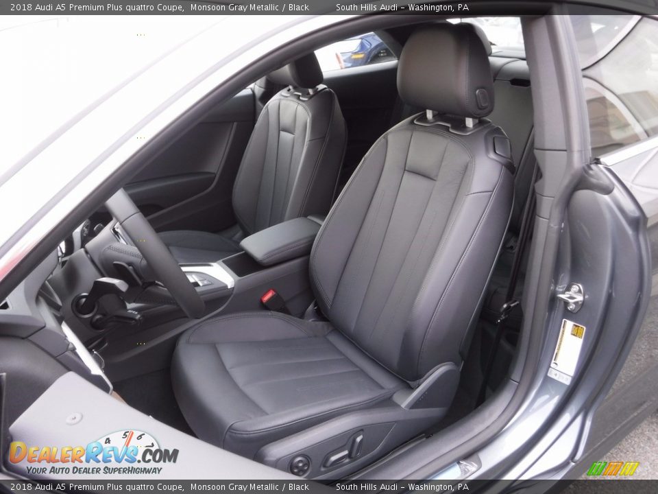 Black Interior - 2018 Audi A5 Premium Plus quattro Coupe Photo #21