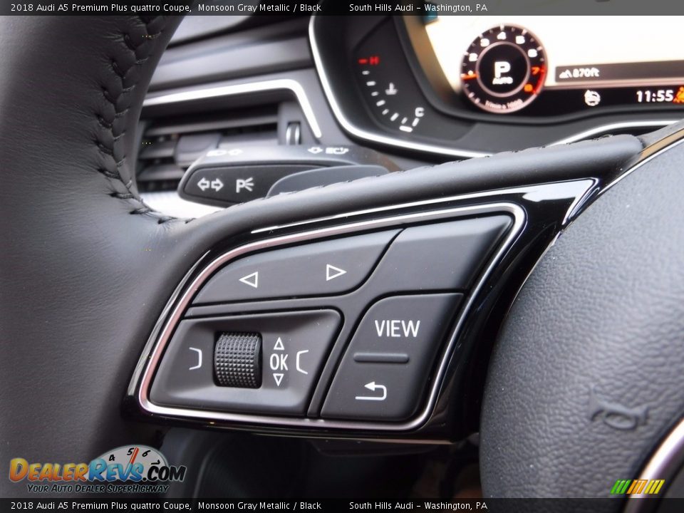 Controls of 2018 Audi A5 Premium Plus quattro Coupe Photo #29