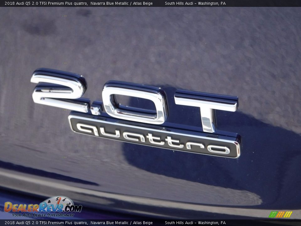 2018 Audi Q5 2.0 TFSI Premium Plus quattro Navarra Blue Metallic / Atlas Beige Photo #12