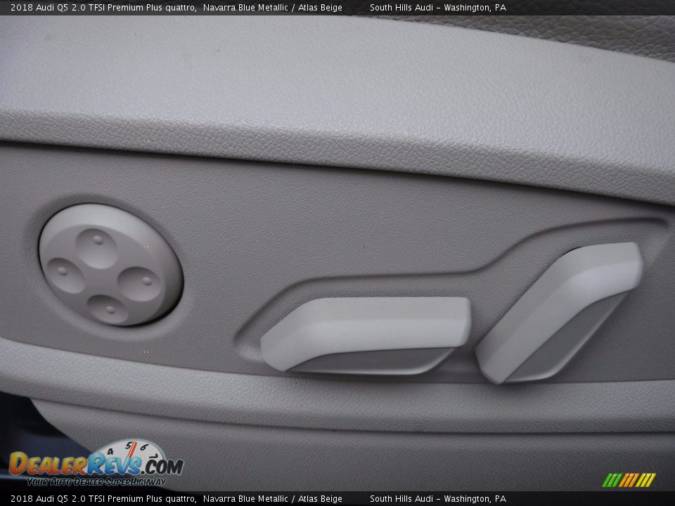 2018 Audi Q5 2.0 TFSI Premium Plus quattro Navarra Blue Metallic / Atlas Beige Photo #21