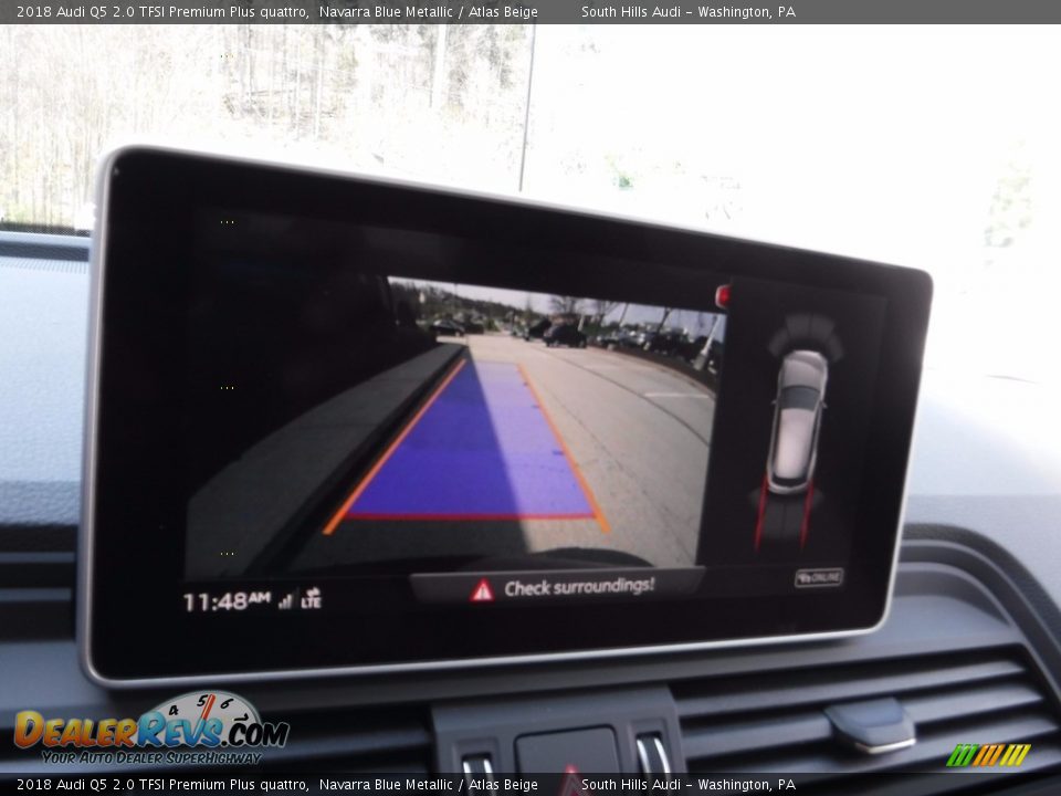 2018 Audi Q5 2.0 TFSI Premium Plus quattro Navarra Blue Metallic / Atlas Beige Photo #23