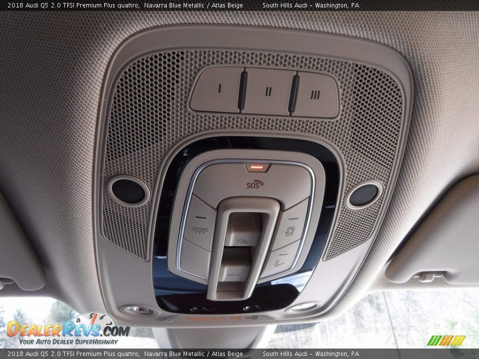 2018 Audi Q5 2.0 TFSI Premium Plus quattro Navarra Blue Metallic / Atlas Beige Photo #29