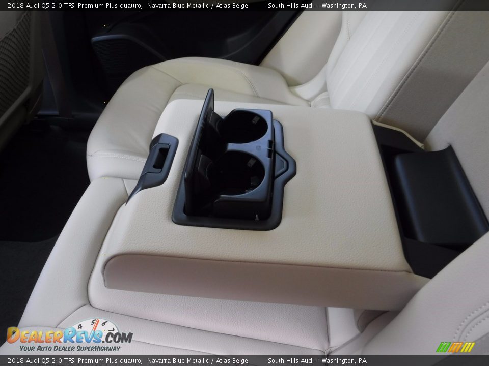 2018 Audi Q5 2.0 TFSI Premium Plus quattro Navarra Blue Metallic / Atlas Beige Photo #33