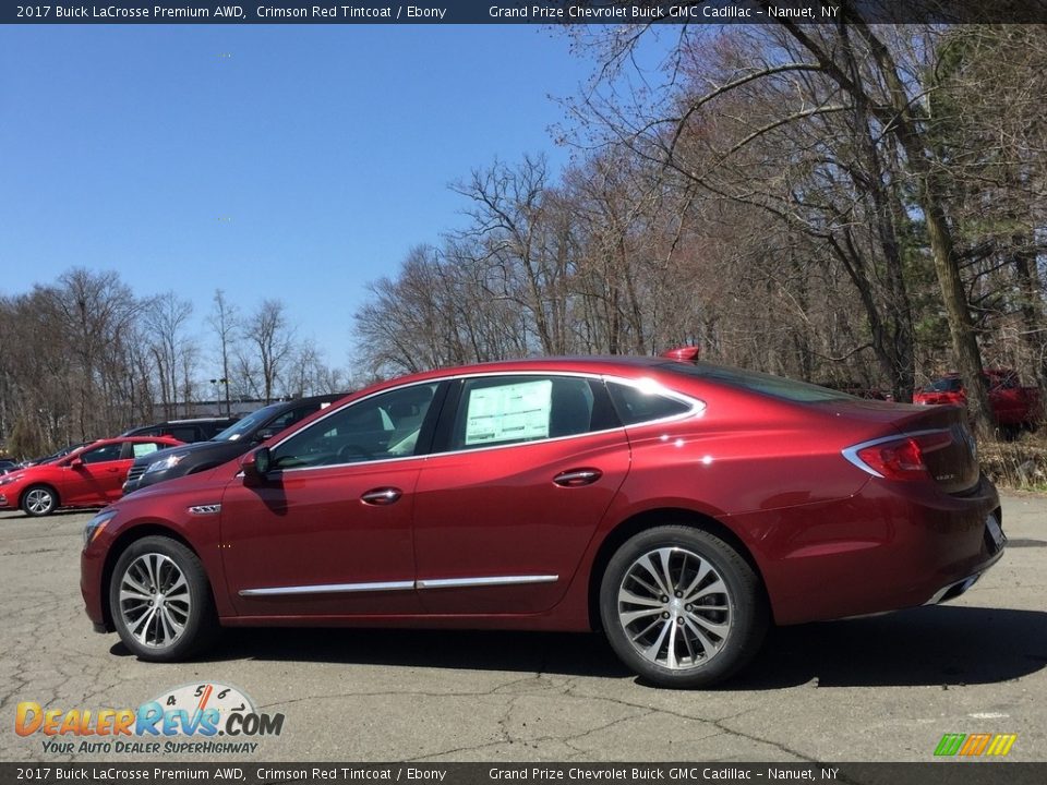 2017 Buick LaCrosse Premium AWD Crimson Red Tintcoat / Ebony Photo #6