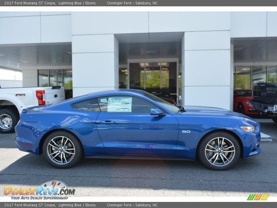 2017 Ford Mustang GT Coupe Lightning Blue / Ebony Photo #2