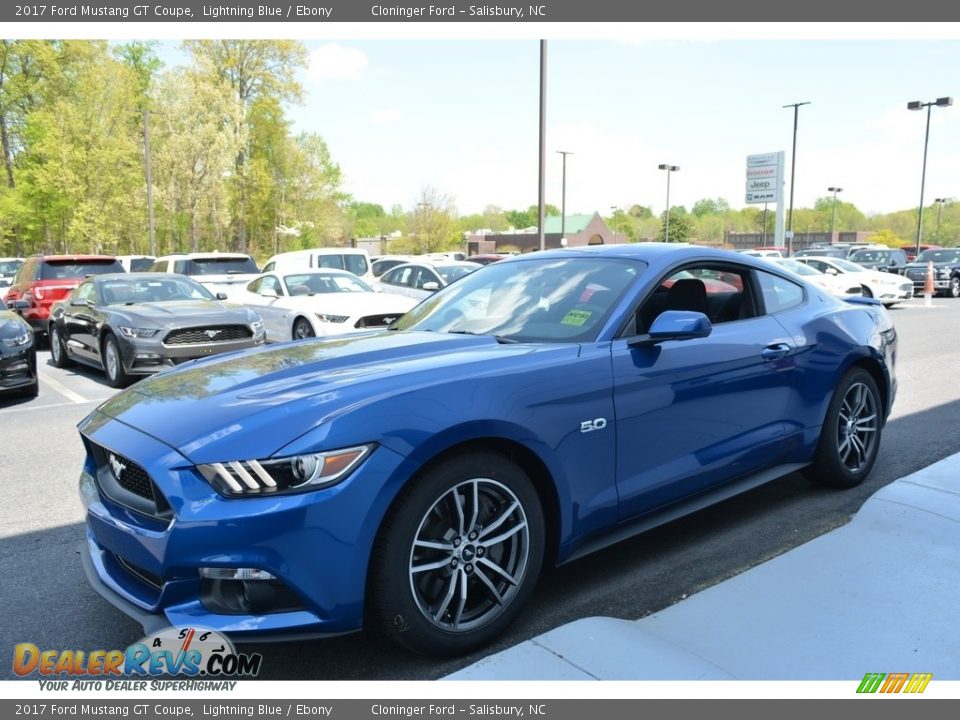 2017 Ford Mustang GT Coupe Lightning Blue / Ebony Photo #3