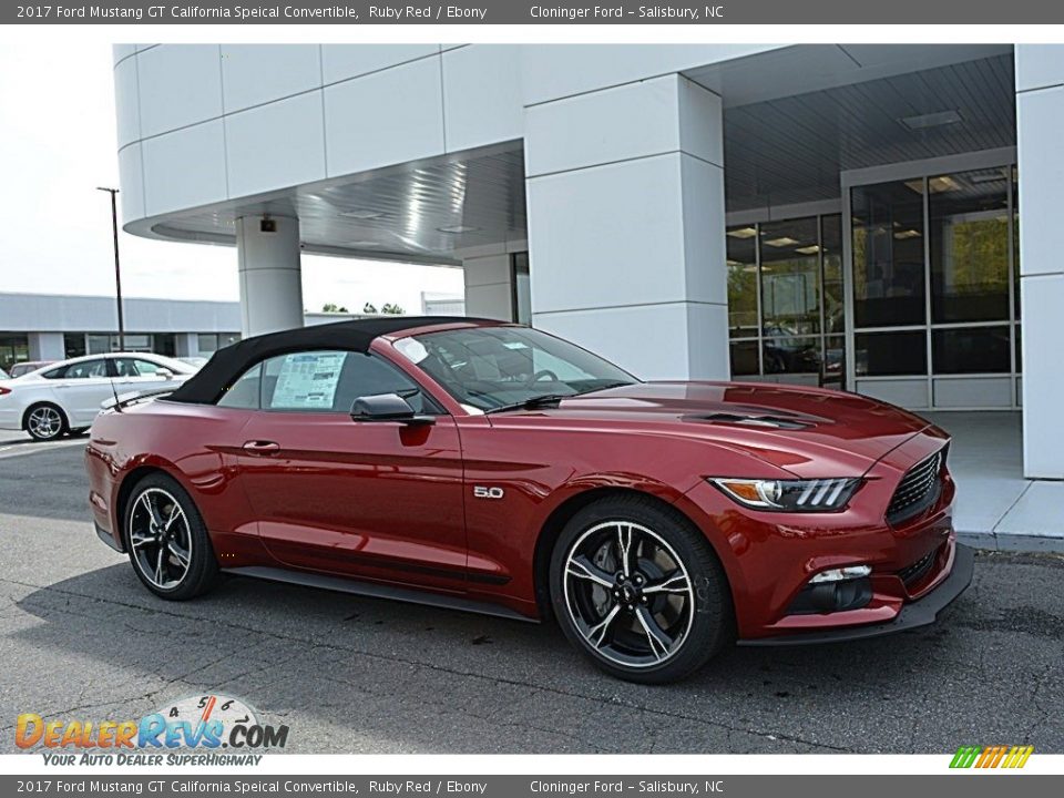 2017 Ford Mustang GT California Speical Convertible Ruby Red / Ebony Photo #1