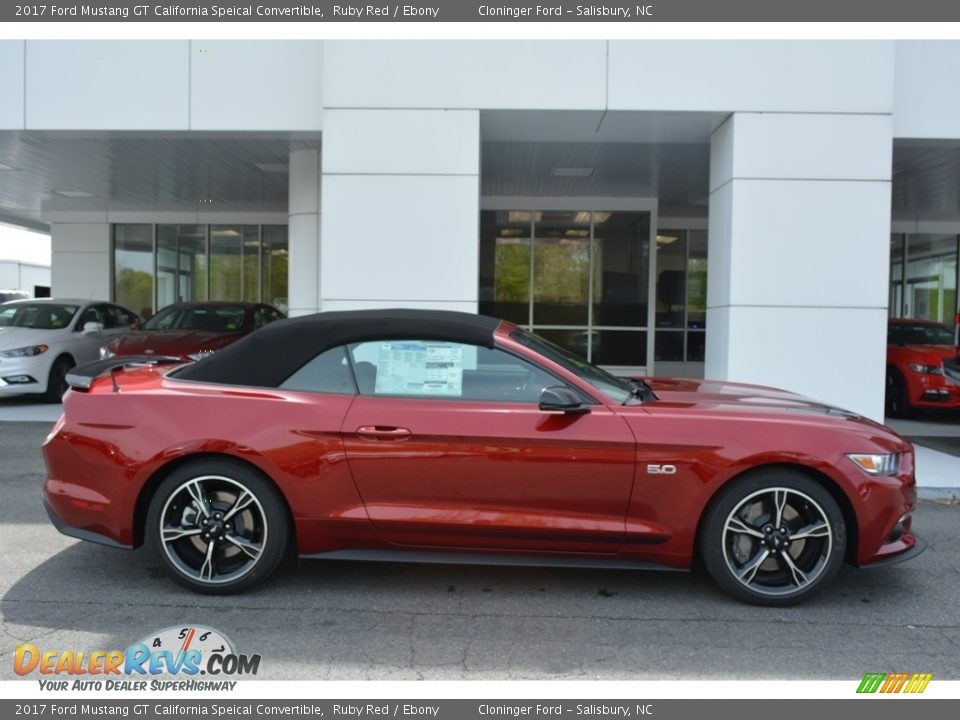 2017 Ford Mustang GT California Speical Convertible Ruby Red / Ebony Photo #2
