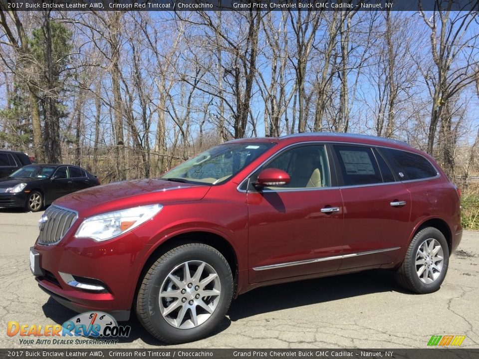 2017 Buick Enclave Leather AWD Crimson Red Tintcoat / Choccachino Photo #1