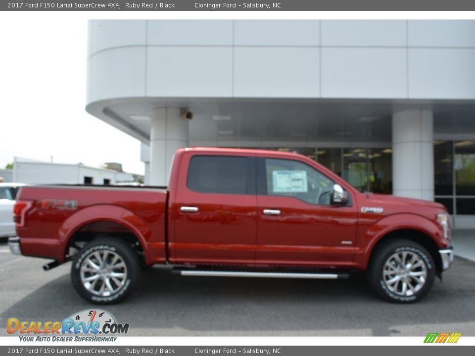 2017 Ford F150 Lariat SuperCrew 4X4 Ruby Red / Black Photo #2