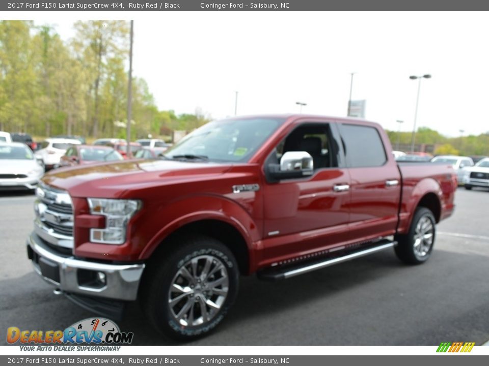 2017 Ford F150 Lariat SuperCrew 4X4 Ruby Red / Black Photo #3