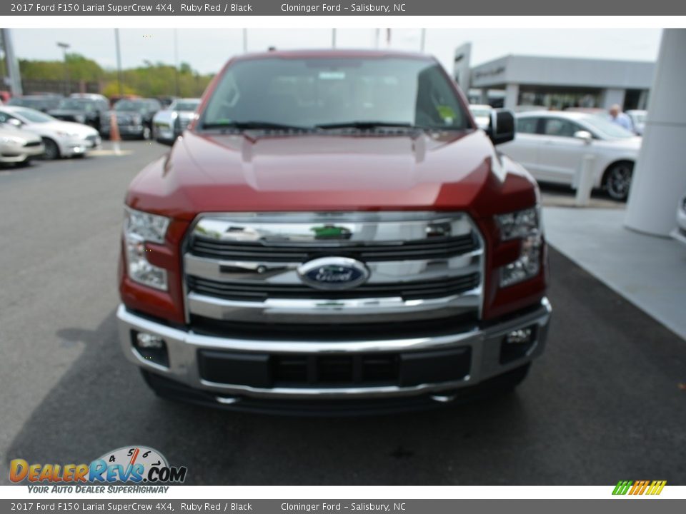 2017 Ford F150 Lariat SuperCrew 4X4 Ruby Red / Black Photo #4