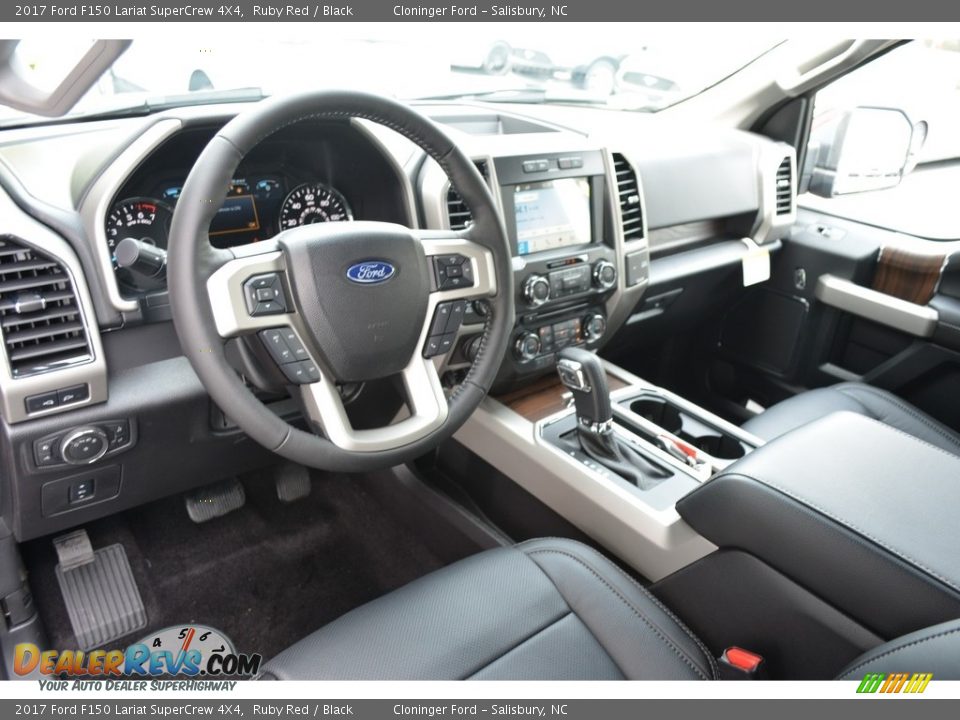 2017 Ford F150 Lariat SuperCrew 4X4 Ruby Red / Black Photo #9
