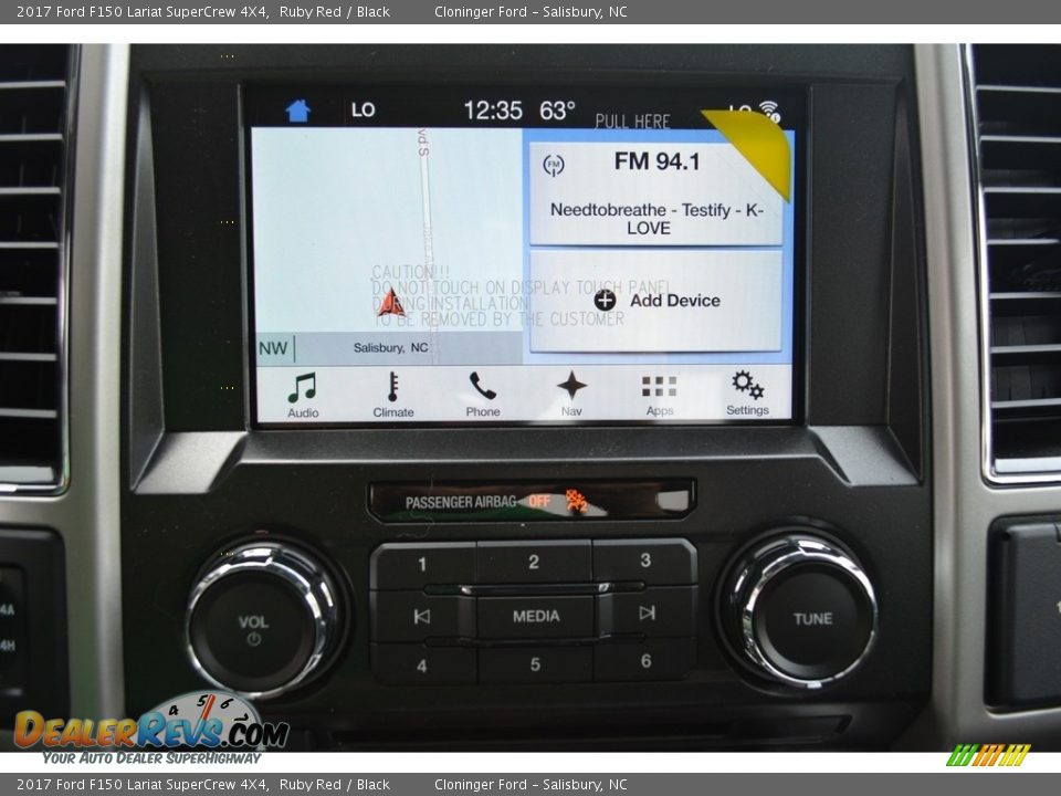 2017 Ford F150 Lariat SuperCrew 4X4 Ruby Red / Black Photo #11