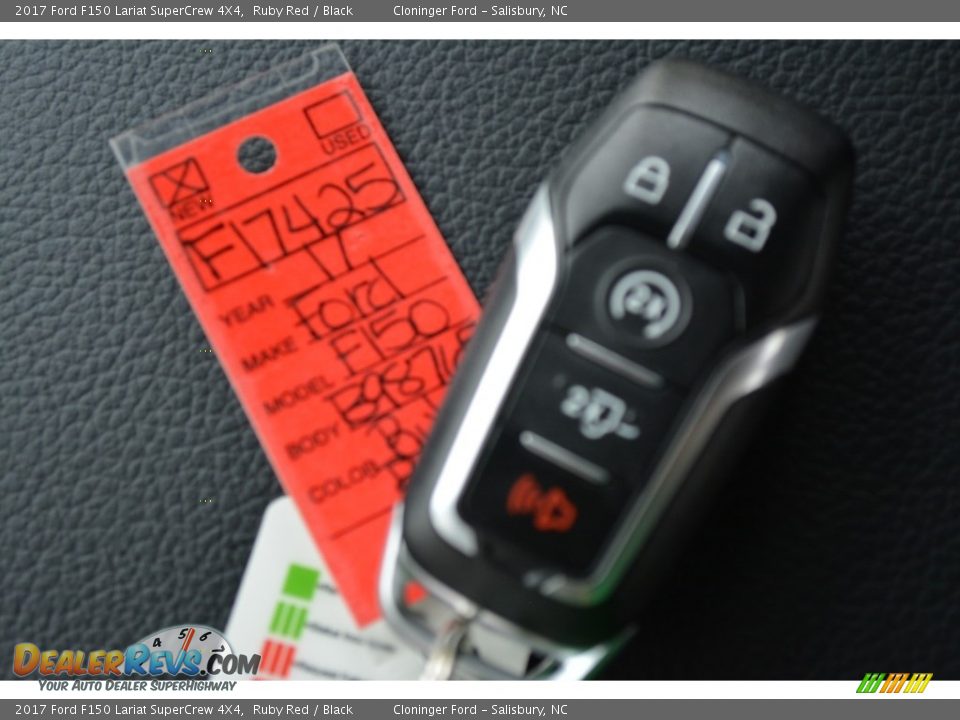 2017 Ford F150 Lariat SuperCrew 4X4 Ruby Red / Black Photo #26
