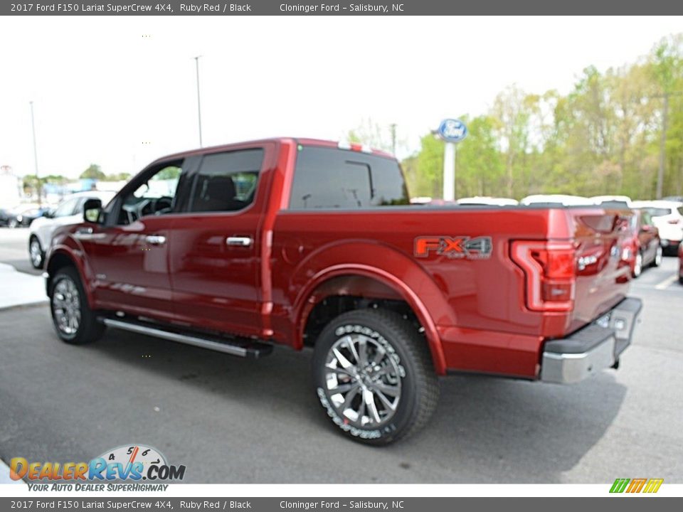 2017 Ford F150 Lariat SuperCrew 4X4 Ruby Red / Black Photo #27